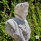 imagem do produto Busto Napoleão Bonaparte com Coroa de Louros Mármore Branco 72cm BMP070