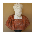 imagem do produto Busto Romano em Mármore 79cm BMP034 Escultura Clássica e Sofisticada