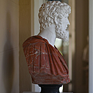 imagem do produto Busto Romano em Mármore 79cm BMP034 Escultura Clássica e Sofisticada