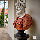 imagem do produto Busto Romano em Mármore 79cm BMP034 Escultura Clássica e Sofisticada