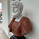 imagem do produto Busto Romano em Mármore 79cm BMP034 Escultura Clássica e Sofisticada