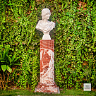 imagem do produto Busto Sibylle em Mármore Branco 64cm BMP071 Elegância Clássica