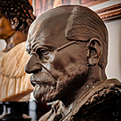 imagem do produto Busto Sigmund Freud em Bronze 60cm - BBZ077