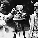 imagem do produto Busto Sigmund Freud em Bronze 60cm - BBZ077