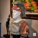 imagem do produto Busto Soldado Romano III em Mármore 81cm BMP040 Escultura de Presença e Sofisticação