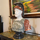 imagem do produto Busto Soldado Romano III em Mármore 81cm BMP040 Escultura de Presença e Sofisticação