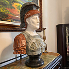imagem do produto Busto Soldado Romano III em Mármore 81cm BMP040 Escultura de Presença e Sofisticação