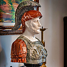 imagem do produto Busto Soldado Romano III em Mármore 81cm BMP040 Escultura de Presença e Sofisticação