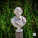 imagem do produto Busto William Shakespeare em Mármore Branco 83cm BMP060 Escultura Clássica Sofisticada