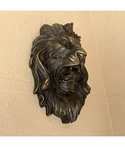 imagem de Cara de Leão em Bronze Fundido VRBZ322
