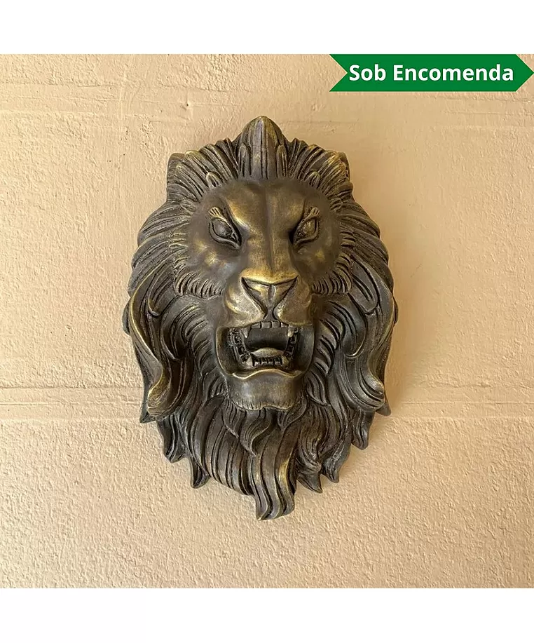 imagem do produto Cara de Leão em Bronze Fundido VRBZ322