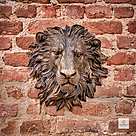imagem do produto Cara de Leão em Bronze Real 40cm VRBZ324L