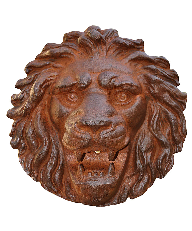 imagem do produto Cara de Leão em Ferro Fundido 30cm - VRF064 Destaque no Jardim