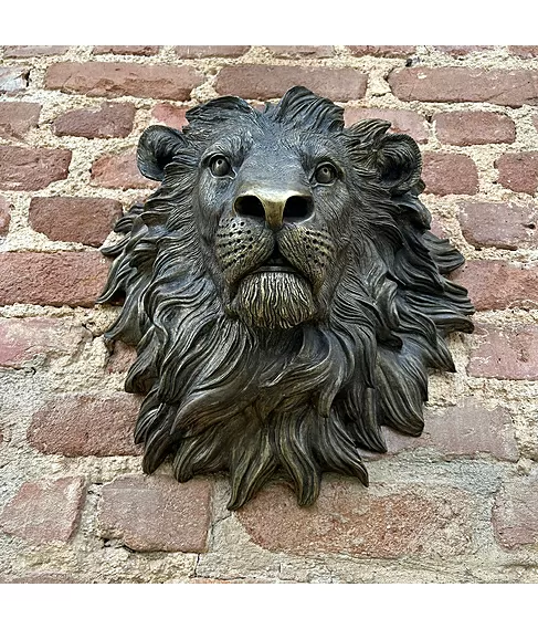 imagem de Cara de Le�o em Bronze 40cm - VRBZ324L