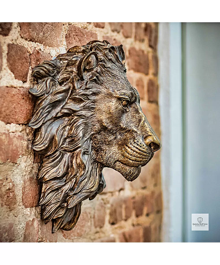 imagem de Cara de Le�o em Bronze 40cm - VRBZ324L