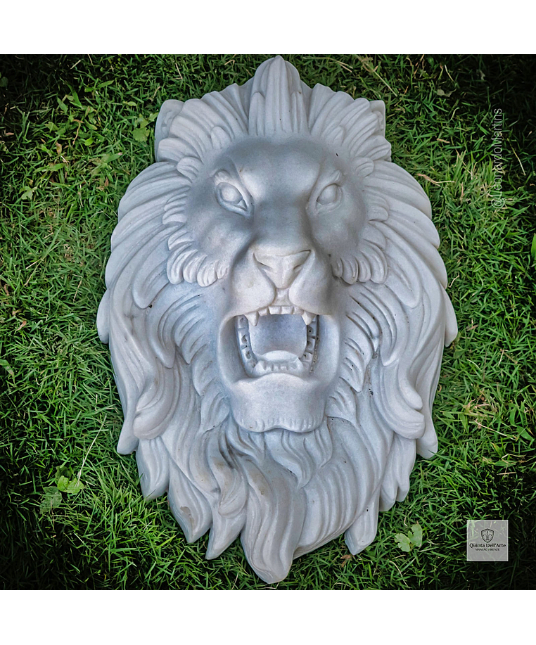 imagem do produto Cara de Le�o em M�rmore 45cm - VRMP327