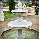 imagem do produto Chafariz 2 Pratos em Mármore Branco 210cm - FMP355 Elegância e Sofisticação