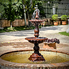 imagem do produto Chafariz 2 Pratos para Lago Barcelona em Ferro Fundido 135cm - FF126 Design Clássico