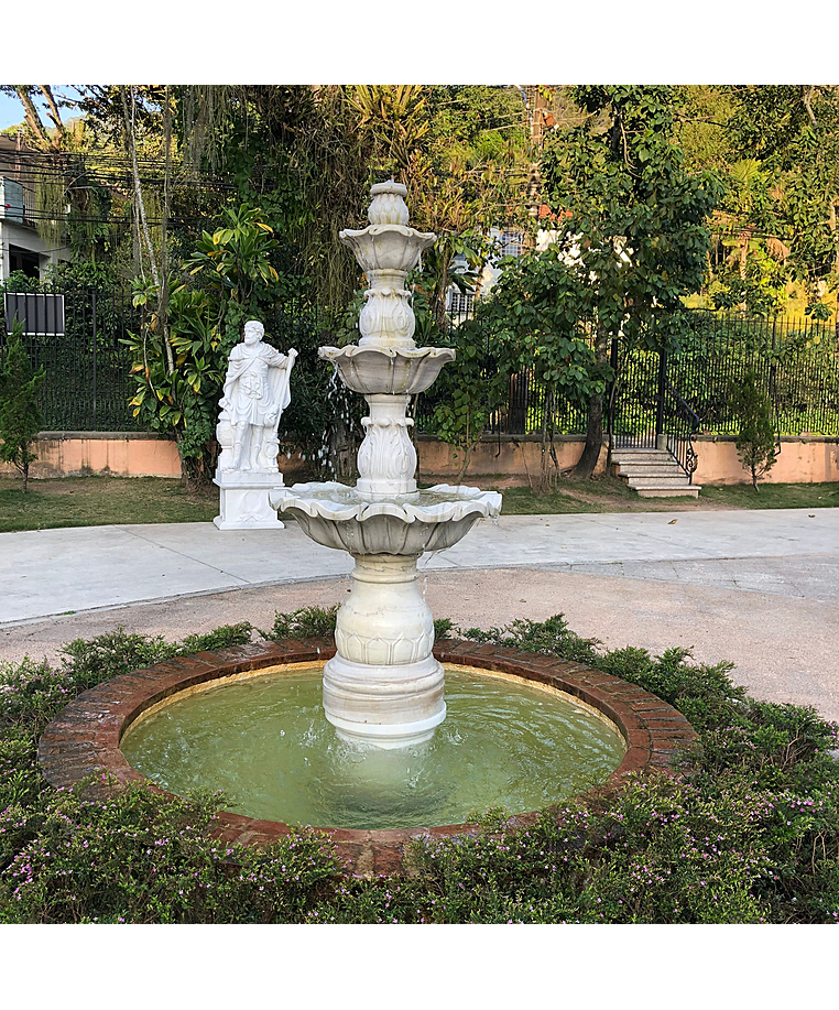 imagem do produto Chafariz 3 Pratos 200cm para Lago M�rmore Branco - FMP178