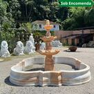 imagem do produto Chafariz 3 Pratos com Lago M�rmore Rosa 240cm - FMP212