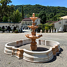 imagem do produto Chafariz 3 Pratos com Lago M�rmore Rosa 240cm - FMP212