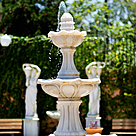 imagem do produto Chafariz 3 Pratos Mármore Branco 200cm - FMP186 Destaque no Paisagismo