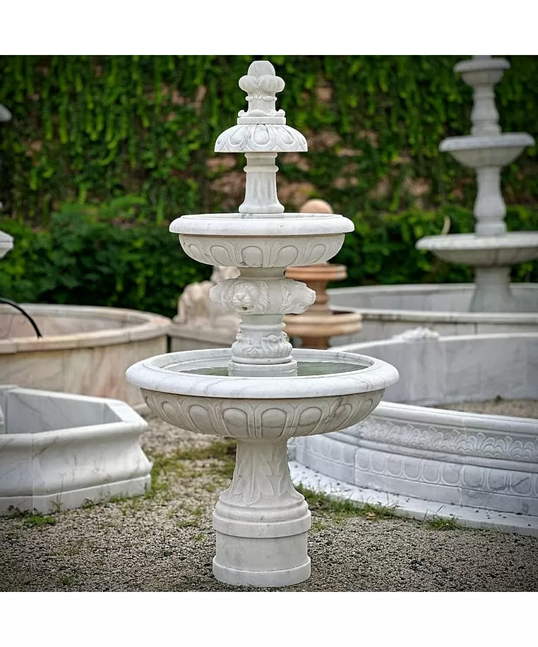 imagem de Chafariz Andaluzia em M�rmore Branco 165cm - FMP237