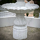 imagem do produto Chafariz Capri com Lago Mármore Branco 230cm - FMP365 Paisagismo Clássico