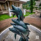 imagem do produto Chafariz de Bronze Dolphin Show 190cm - FBZ399 Luxo em São Paulo Quinta DellArte