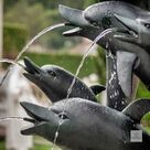 imagem do produto Chafariz de Bronze Dolphin Show 190cm - FBZ399 Luxo em São Paulo Quinta DellArte