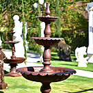 imagem do produto Chafariz de Ferro Fundido 3 Pratos Quinta DellArte 230cm - FF154 Elegância para Jardins 