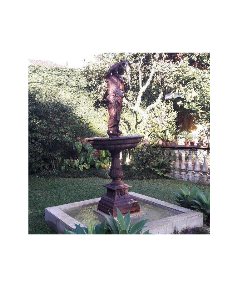 imagem do produto Chafariz de Ferro Fundido Jardim Deusa 200cm - FF017 Destaque Escultural