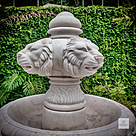 imagem do produto Chafariz de Mármore Branco com 2 pratos e Lago - FMP353 230cm Altura