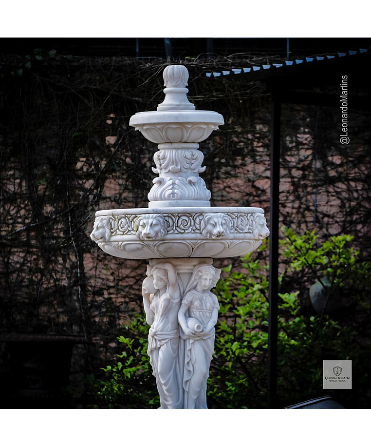 imagem do produto Chafariz de Mármore Fontana Belle Époque 320cm - FMP363 Design Clássico para Jardins