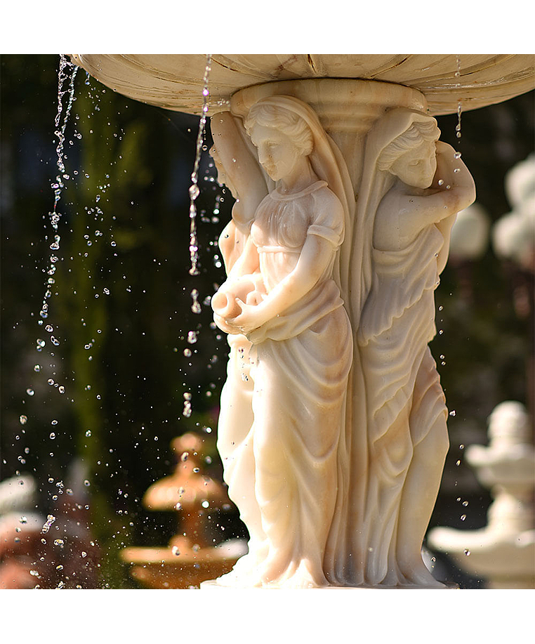imagem do produto Chafariz de Mármore Fontana Belle Époque 320cm - FMP363 Design Clássico para Jardins