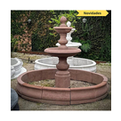 imagem do produto Chafariz de Mármore Red Estilo Americano com 2 Pratos - 210cm - FMP381