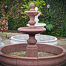 imagem do produto Chafariz de Mármore Red Estilo Americano com 2 Pratos - 210cm - FMP381