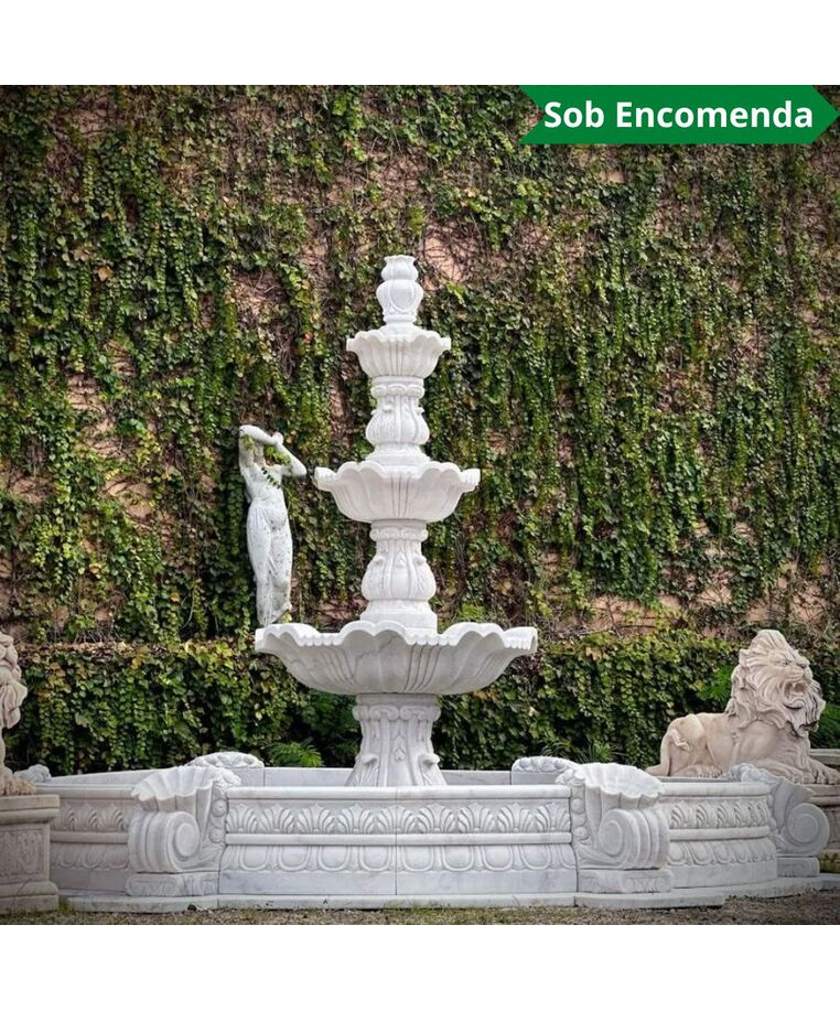 imagem do produto Chafariz Domus M�rmore Branco 200cm - FMP392