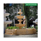 imagem do produto Chafariz Eleganza M�rmore Amarelo com Lago 180cm - FMP377