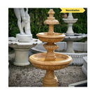 imagem do produto Chafariz em Mármore Amarelo 165cm - FMP388 Design Clássico para Jardins