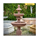 imagem do produto Chafariz em Mármore Rosso 165cm - FMP387 Beleza e Harmonia no Jardim