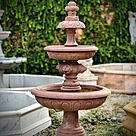 imagem do produto Chafariz em Mármore Rosso 165cm - FMP387 Beleza e Harmonia no Jardim