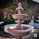 imagem do produto Chafariz em Mármore Rosso 165cm - FMP387 Beleza e Harmonia no Jardim