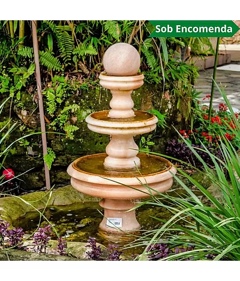 imagem de Chafariz Esfera Rosa 120cm - FMP138