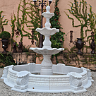 imagem do produto Chafariz Grande 3 Pratos Mármore Branco 250cm FMP198A