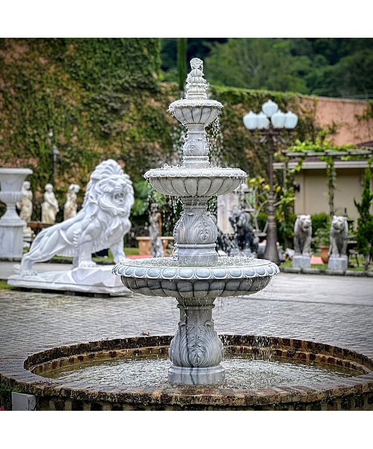 imagem do produto Chafariz Mármore Branco San Marino 240cm - FMP197