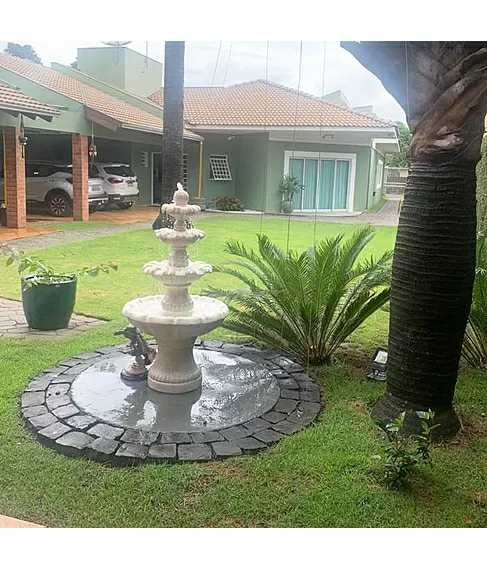 imagem de Chafariz para Jardim 4 Pratos 135cm - FC012BP Paisagismo Sofisticado