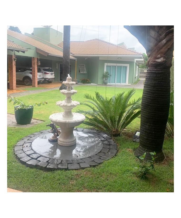imagem do produto Chafariz para Jardim 4 Pratos 135cm - FC012BP Paisagismo Sofisticado