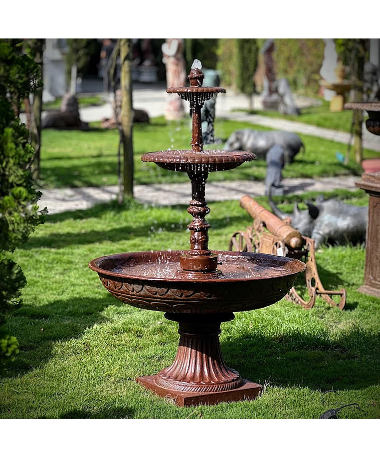 imagem do produto Chafariz para Jardim Colonial de Ferro Fundido 155cm - FF072 Estilo Clássico