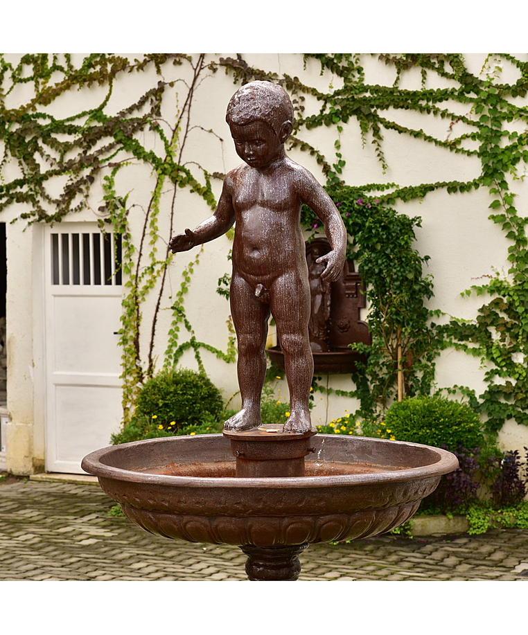 imagem do produto Chafariz Para Jardim Manequinho em Ferro Fundido 167cm - FF018 Estilo Clássico